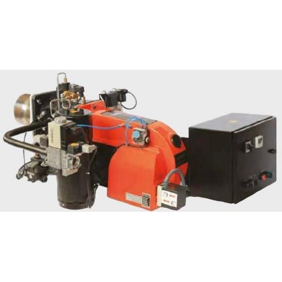 BRÜLÖR C (L) 135 AGP GPO-S2 (GAZ PNM. ORS./SIVI YAKIT İKİ KADEME) MONOBLOK DOĞALGAZ-MOTORİN 350-1430 21 mbar