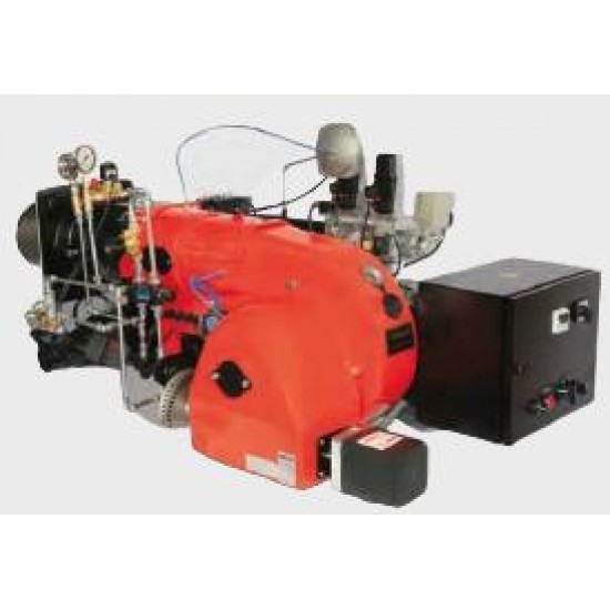 BRÜLÖR TG (M) 250 AGP GPO-SMO (GAZ PNM. ORS. /SIVI MEK. ORS.)  MONOBLOK DOĞALGAZ-FUEL OİL 1200-3200 kW 21 mbar