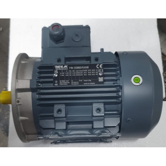 STANDART MİLLİ-POMPA MOTORU 1,5kW_2800 d/d_TRİF_80m_B14/2(b)_AYAKLI (RENK:SİYAH)